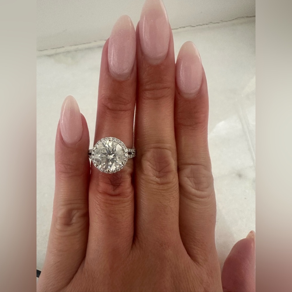💎 4.37 CT Natural (Not lab) Certified Round Diamond Engagement Ring